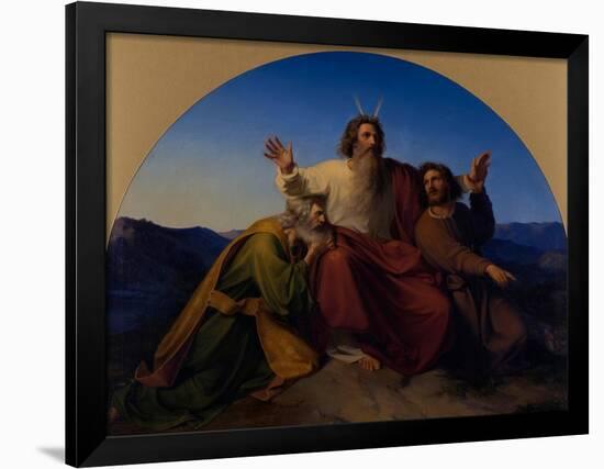 Moses, Aaron and Hur, 1837-Alexander Heubel-Framed Giclee Print