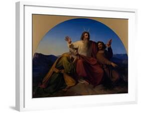 Moses, Aaron and Hur, 1837-Alexander Heubel-Framed Giclee Print