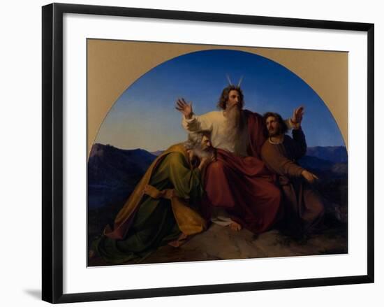 Moses, Aaron and Hur, 1837-Alexander Heubel-Framed Giclee Print