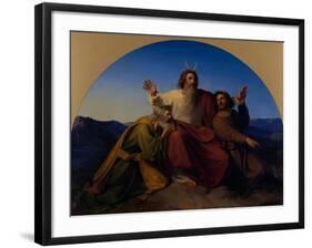 Moses, Aaron and Hur, 1837-Alexander Heubel-Framed Giclee Print