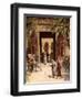 Moses and Aaron before Pharaoh - Bible-William Brassey Hole-Framed Giclee Print