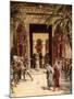 Moses and Aaron before Pharaoh - Bible-William Brassey Hole-Mounted Giclee Print