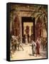 Moses and Aaron before Pharaoh - Bible-William Brassey Hole-Framed Stretched Canvas