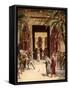 Moses and Aaron before Pharaoh - Bible-William Brassey Hole-Framed Stretched Canvas