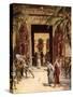 Moses and Aaron before Pharaoh - Bible-William Brassey Hole-Stretched Canvas