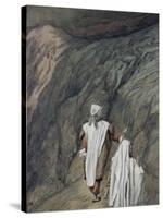 Moses and Aaron Go Up to Mount Sinai-James Tissot-Stretched Canvas