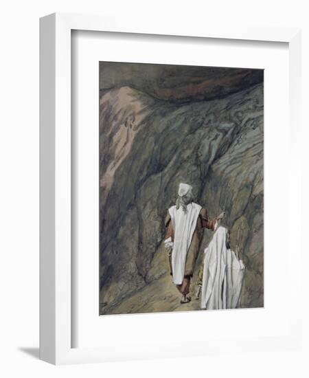 Moses and Aaron Go Up to Mount Sinai-James Tissot-Framed Giclee Print