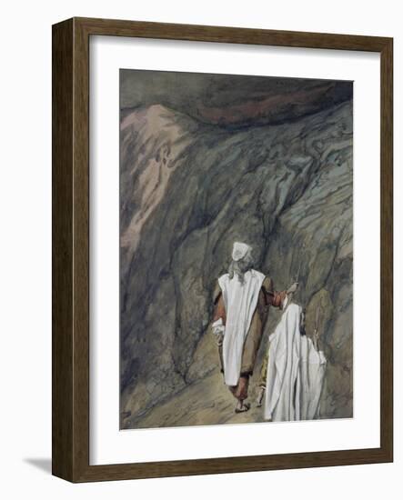 Moses and Aaron Go Up to Mount Sinai-James Tissot-Framed Giclee Print