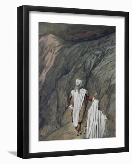 Moses and Aaron Go Up to Mount Sinai-James Tissot-Framed Giclee Print