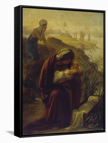 Moses and His Mother-Philipp Veit-Framed Stretched Canvas