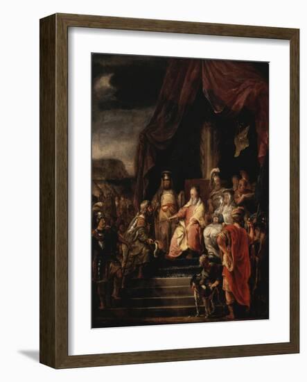 Moses and Jethro, C.1655-56-Ferdinand Bol-Framed Giclee Print