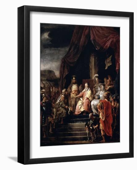 Moses and Jethro, C1655-C1656-Ferdinand Bol-Framed Giclee Print