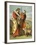 Moses and Joshua Seeing the Golden Calf-English School-Framed Giclee Print