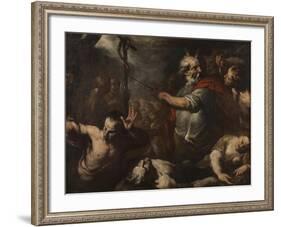 Moses and the Brazen Serpent-Italian School-Framed Giclee Print