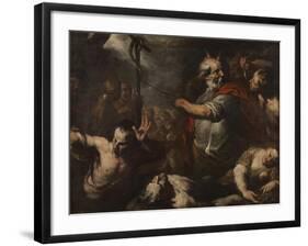 Moses and the Brazen Serpent-Italian School-Framed Giclee Print