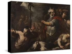Moses and the Brazen Serpent-Italian School-Stretched Canvas