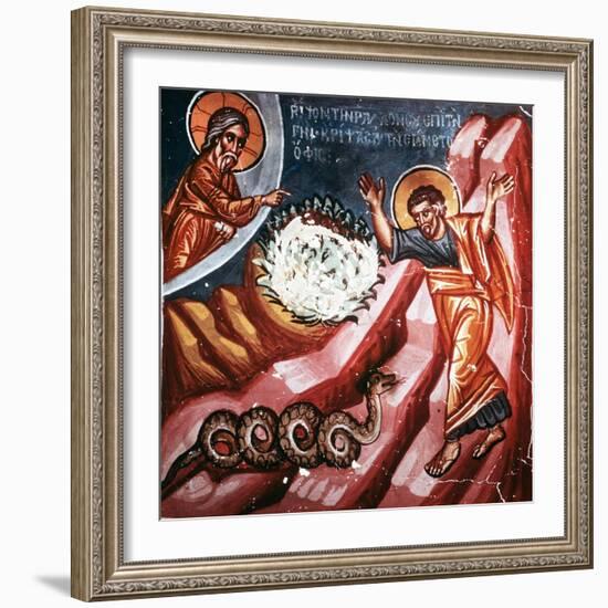 Moses and the Burning Bush, 1494-Philippos Goul-Framed Giclee Print