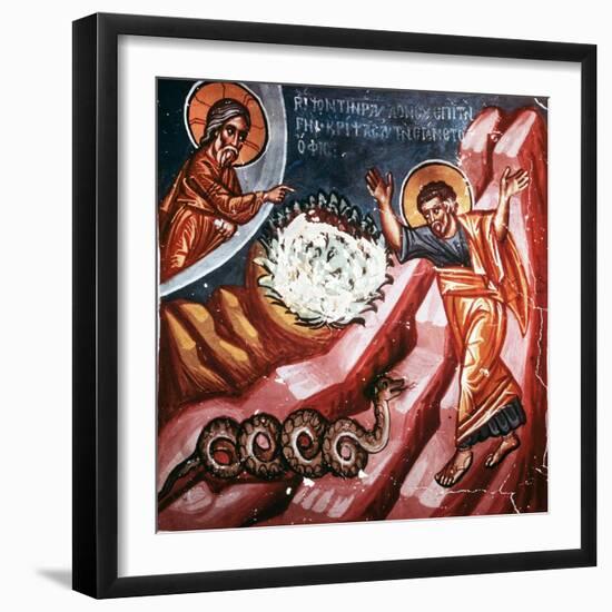 Moses and the Burning Bush, 1494-Philippos Goul-Framed Giclee Print