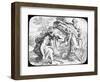 Moses and the Burning Bush, 19th Century-Julius Schnorr von Carolsfeld-Framed Giclee Print