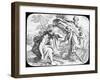 Moses and the Burning Bush, 19th Century-Julius Schnorr von Carolsfeld-Framed Giclee Print