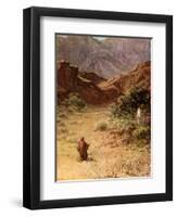 Moses and the Burning bush - Bible-William Brassey Hole-Framed Giclee Print