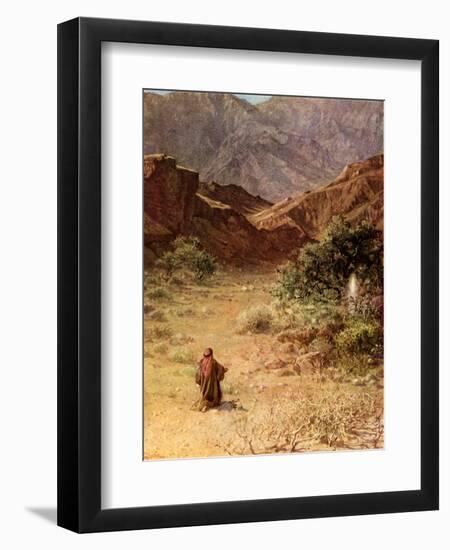 Moses and the Burning bush - Bible-William Brassey Hole-Framed Giclee Print