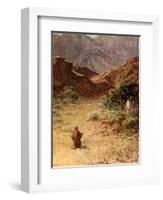 Moses and the Burning bush - Bible-William Brassey Hole-Framed Giclee Print