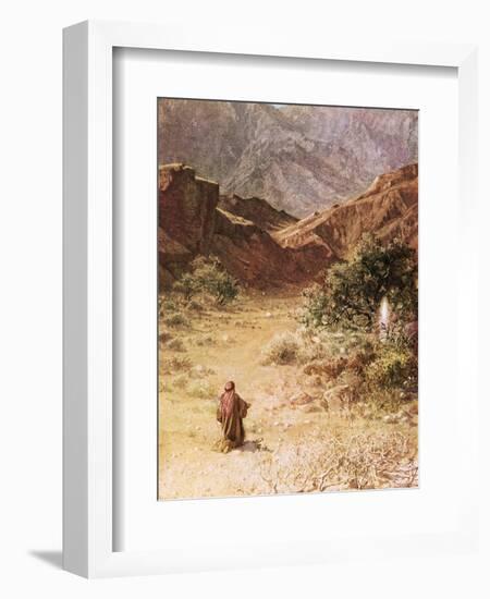 Moses and the Burning Bush-William Brassey Hole-Framed Premium Giclee Print