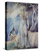 Moses and the Burning Bush-William Blake-Stretched Canvas