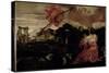 Moses and the Burning Bush-Paolo Veronese-Stretched Canvas