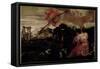 Moses and the Burning Bush-Paolo Veronese-Framed Stretched Canvas