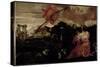 Moses and the Burning Bush-Paolo Veronese-Stretched Canvas