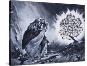 Moses and the Burning Bush-McConnell-Stretched Canvas
