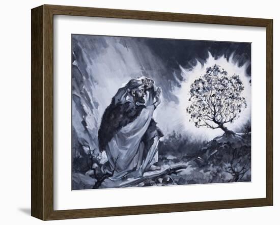 Moses and the Burning Bush-McConnell-Framed Giclee Print