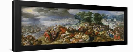Moses and the Israelites Crossing the Red Sea-Frederick van Valckenborch-Framed Giclee Print