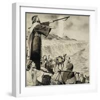 Moses and the Red Sea-Clive Uptton-Framed Giclee Print