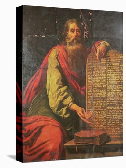 Moses and the Tablets of the Law-Laurent de La Hyre-Stretched Canvas