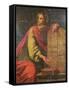 Moses and the Tablets of the Law-Laurent de La Hyre-Framed Stretched Canvas