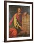 Moses and the Tablets of the Law-Laurent de La Hyre-Framed Giclee Print