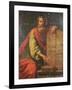 Moses and the Tablets of the Law-Laurent de La Hyre-Framed Giclee Print