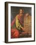 Moses and the Tablets of the Law-Laurent de La Hyre-Framed Giclee Print