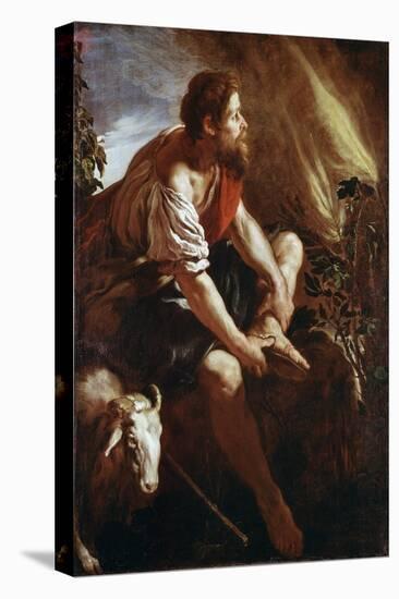 Moses before a Burning Bush-Domenico Fetti or Feti-Stretched Canvas