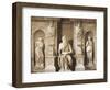 Moses Being Flanked by Leah and Rachel Representing Active Life and Contemplative Life-null-Framed Giclee Print