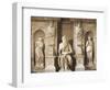 Moses Being Flanked by Leah and Rachel Representing Active Life and Contemplative Life-null-Framed Giclee Print