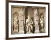 Moses Being Flanked by Leah and Rachel Representing Active Life and Contemplative Life-null-Framed Giclee Print