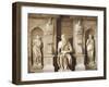 Moses Being Flanked by Leah and Rachel Representing Active Life and Contemplative Life-null-Framed Giclee Print