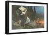 Moses Breaking Tablets-null-Framed Art Print