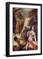 Moses Breaking the Tablets of the Law-Domenico Beccafumi-Framed Giclee Print