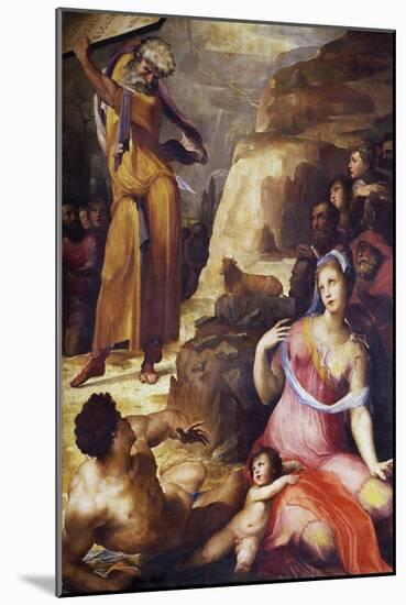 Moses Breaking the Tablets of the Law-Domenico Beccafumi-Mounted Giclee Print