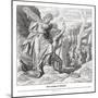 Moses breaks the commandment tablets, Exodus-Julius Schnorr von Carolsfeld-Mounted Giclee Print